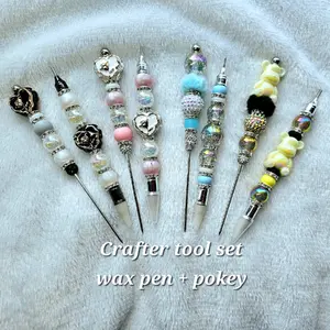 Crafter tool set - Wax pencil and multifunctional crafters tool for diamond painting vynil weeding rhinstoning and more