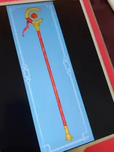 Frieren Elf Mage Staff Journey Beyond End Unofficial Inspired Element Symbol Bookmarks Hand Drawn 2x6 Glossy Paper