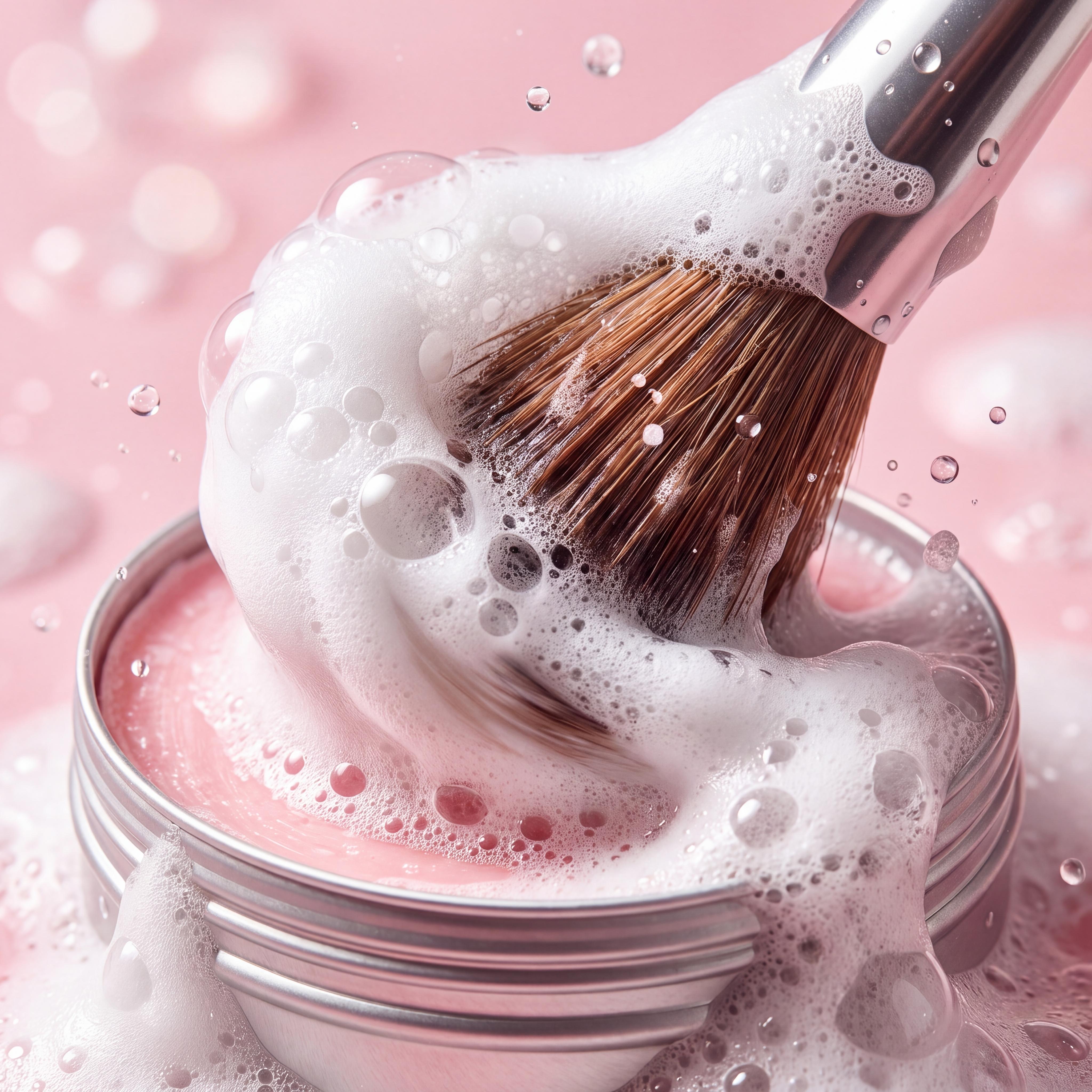 Cruelty-Free Vegan Makeup Brush Cleaner Bar (Bar Form) with Silicone Pad - 100g/3.53oz Deep Cleansing Soap for Brushes & Sponges, Removes Waterproof Cosmetics, Contour, Eyeshadow, Foundation, Enables Flawless Cleaning