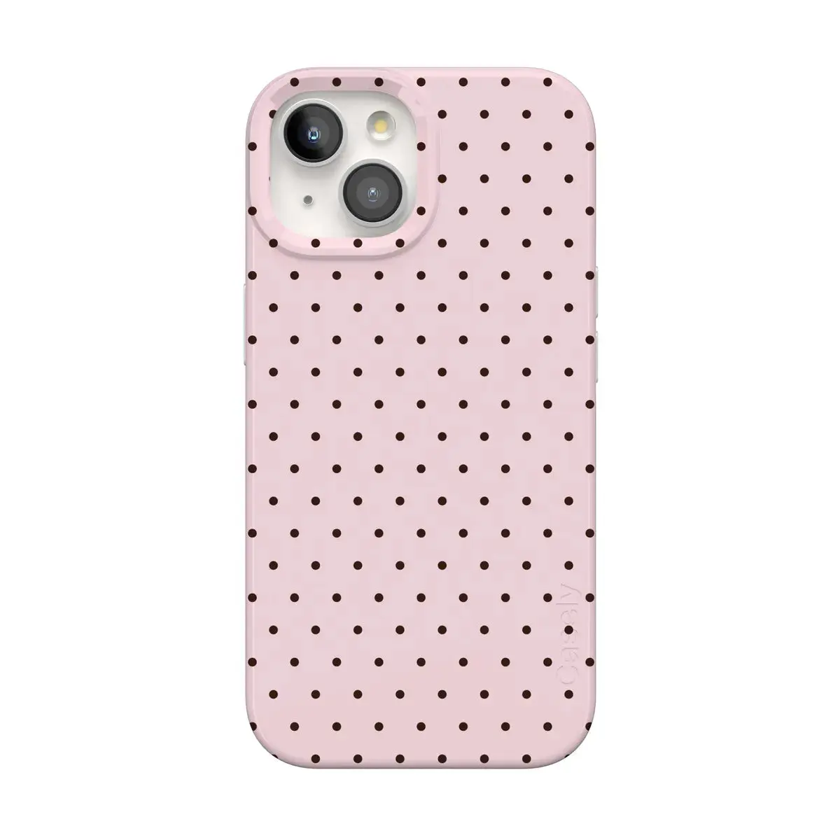 Casely iPhone 15 Plus Case | On the Dot | Pink Polka Dot | Compatible with MagSafe | Classic Ultra Thin Design