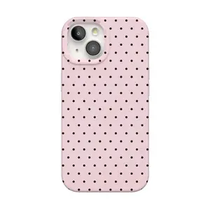 Casely iPhone 15 Plus Case | On the Dot | Pink Polka Dot | Compatible with MagSafe | Classic Ultra Thin Design