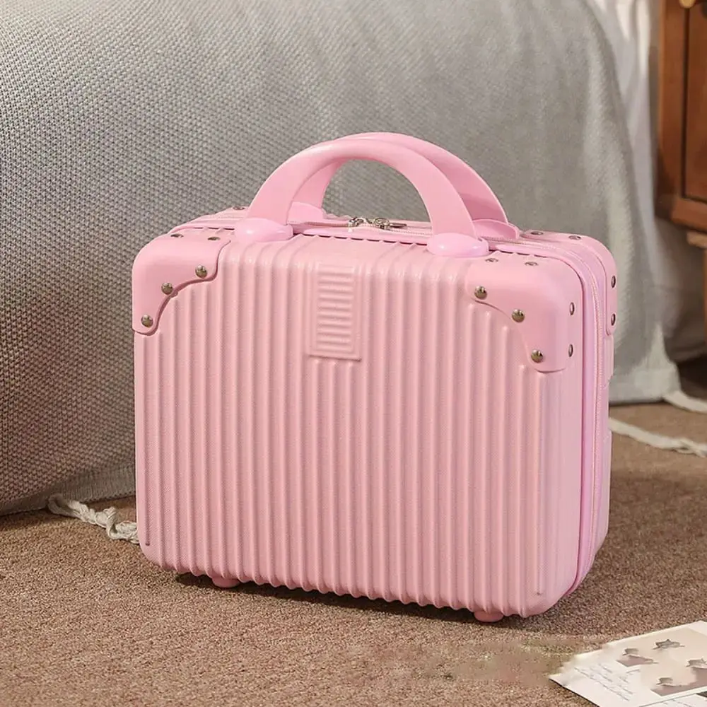 Blush Pink Travel Cosmetic Organizer — Mini Essentials Case