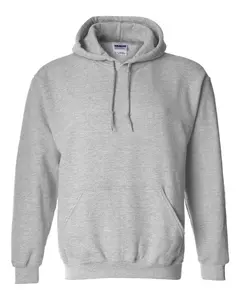 Gildan - Heavy Blend Sports Grey Hooded Sweatshirt Casual Classic