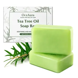 Antifungal Antibacterial Tea Tree Soap: Antifungal Antibacterial Treatment for Face & Body Acne, Athlete's Foot, Tinea, Deep Cleansing Soap