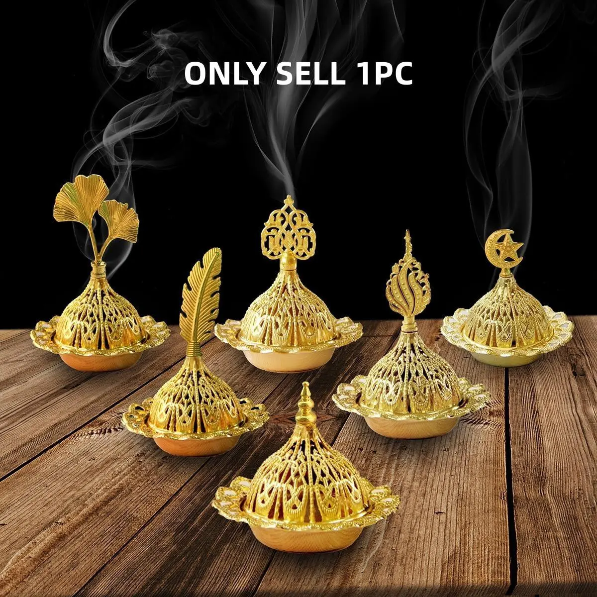 Vintage Arabic Metal Incense Burner Ash Box Set, Incense Holders, Aromatherapy Diffuser Stand, Calming Home Fragrance, Decorative Ash Collecting Bowl, Mini Desktop Gift