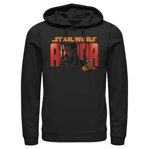 Men's Star Wars: Andor Cassian Red Logo Pull Over Hoodie