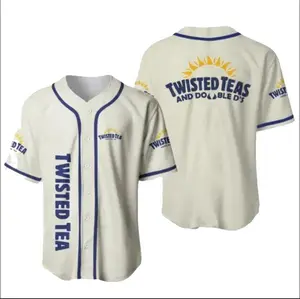 Funny TWTED Tea Ds Baseball Jersey, Beer Lover Summer Jersey For Men and Women