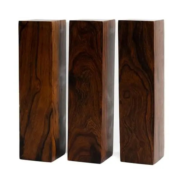 IECAP LLC Hardwood Ironwood Blanks, Exotic Wood – Woodchucks Wood – Hardwood Lumber – Natural Wood for DIY Crafts – Ironwood Lumber Turning Blanks – Size 6 x 1.5 x 1.5 inches – Pack of 3