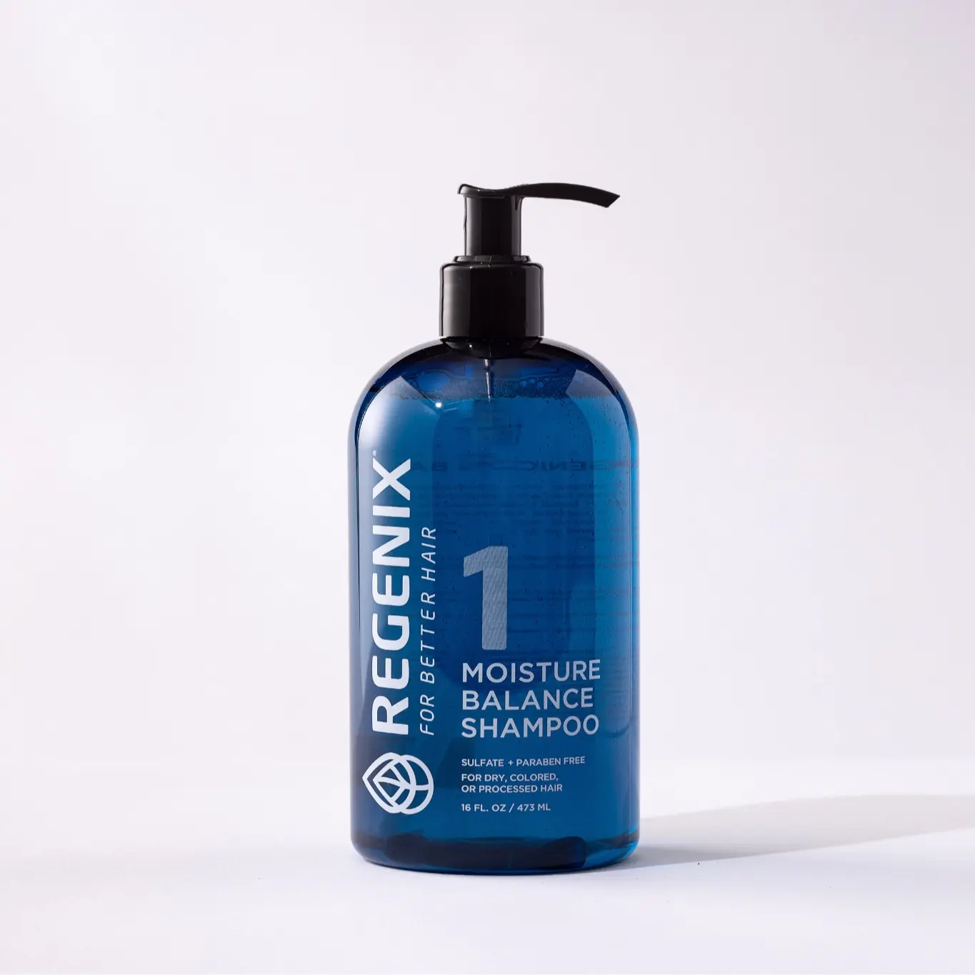 Regenix Moisture Balance Shampoo - Ultra-Gentle Cleansing for Dry, Damaged, and Chemically Processed Hair with Natural Ingredients
