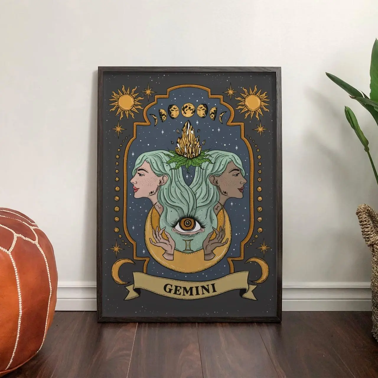 Gemini Zodiac Print, Gemini Zodiac Poster, Gemini Print, Gemini Art Print, Gemini Zodiac Poster, Gemini Zodiac Gift