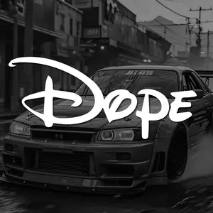 "DOPE" Stickers, a particular style stickers with cute and funny for cars trucks motorcycles and laptops! for your car décor