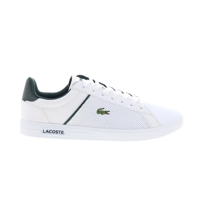 Lacoste Lite Base 224 1 SMA Mens White Leather Lifestyle Sneakers Shoes