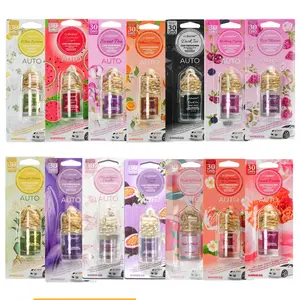 Air Fusion Car Freshener 14 Assorted Scents Long Lasting Aroma Variety Pack for Vehicle Odor Elimination 0.27oz/8ml