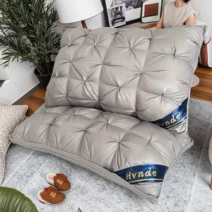 【Valentine's Day gifts】Pillows Queen Size Set of 2, Medium Supportive Bed Pillows with Super Soft Down Alternative Fill, Luxury Fluffy Hotel Quality for Side, Back, and Stomach Sleepers（Gray）