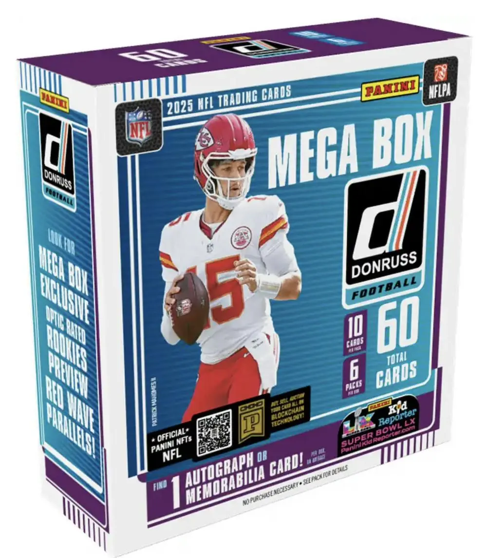 2025 PANINI DONRUSS FOOTBALL MEGA BOX 2025 PANINI DONRUSS FOOTBALL MEGA BOX