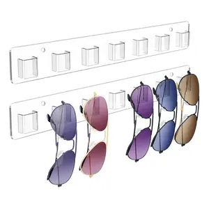 2-Pack Acrylic Sunglasses & Eyeglasses Organizer – Wall-Mounted Glasses Holder for Home, Office, Bedroom, Display & Gift for Men, Women, and Teens