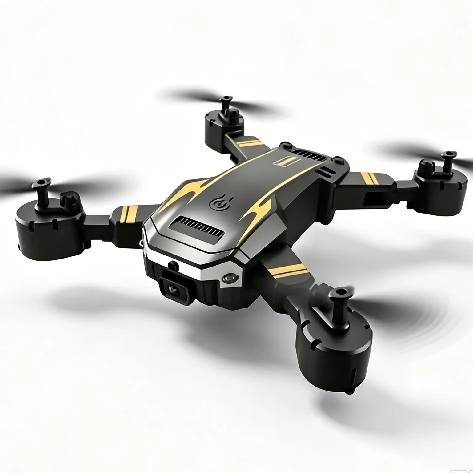 S6 Orange Foldable RC Drone 4K Dual Camera Optical Flow Obstacle Avoidance Wi-Fi FPV 100M Max Range Detachable 1800mAh Single Battery Quadcopter For Beginners Aerial Photography Toy Gift