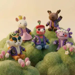 Perenimals Collectible Plush Dolls, Perena Mascot Character Figures, Fantasy Creature Display Dolls for Collectors