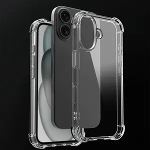 Transparent Phone Case (Phone Not't Included), Shockproof Phone Protective Cover,Durable Phone Accessory Compatible with iPhone 16/16 Pro/16 Pro Max/16 Plus