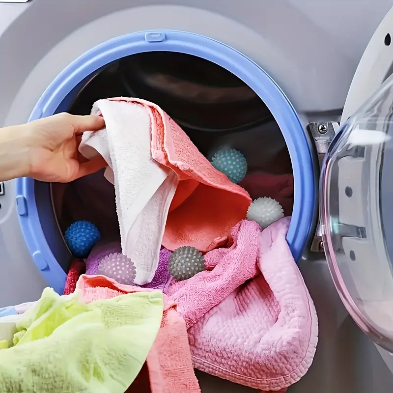 Reusable Magic Laundry Balls, Softener, Prevents Knots, Removes Stains, Durable, Various Colors, Safe for Knitwear, Gentle Cleaning, Detergent Ball