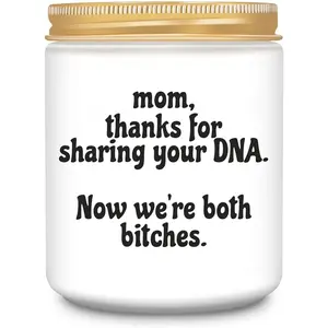 Funny Birthday Gifts for Mom,Mom Gifts from Daughter Son,Unique Mothers Day Thanksgiving Christmas Gift Lavender Scented Candles for Women LEIOH