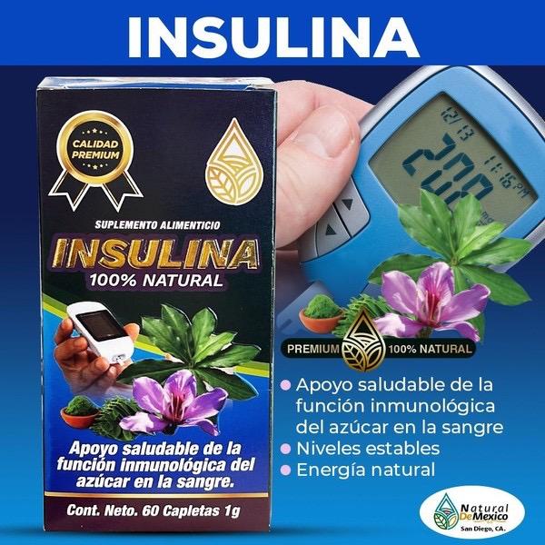 Natural de Mexico Insu Lina Natural 60 Caplets Dietary Supplement, Edible, Fitness, 1g, Natural Ingredient Healthcare Vitamin
