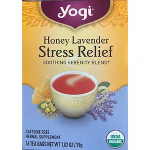 Herbal Tea Yogi Honey Lavender Stress Relief - Soothing Serenity Blend*