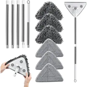 Professional Window , 3 in 1  Window Cleaner l with Long Handle , Window Washing Kit, Glass Door Cleaner, Multi-Use  Washer Cleaning Tool for High Outdoor Walls/Glass/Window