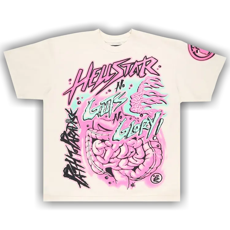 Men's Casual Streetwear Hellstar 752-WHITE Top, T-Shirt