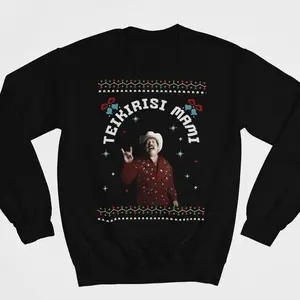 Teikirisi Mami Sweatshirt-Black hoodie men emo clothes music tour merch gift white tee casual outfits women plus size tops quarter zips