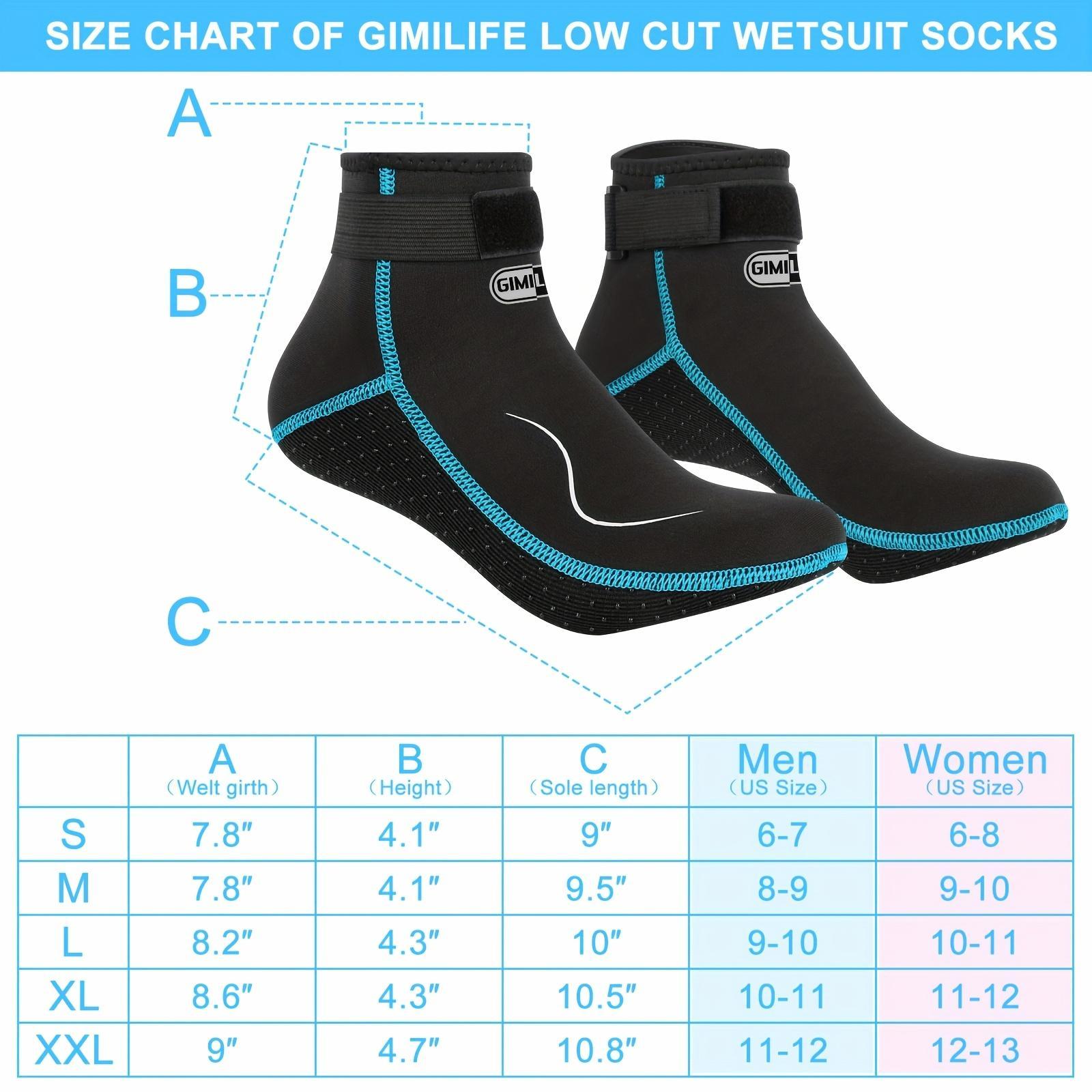 Neoprene Socks, 3MM Water Socks for Women And Men And Diving Wetsuit Socks, Sand Socks, Dive Socks And Fin Socks