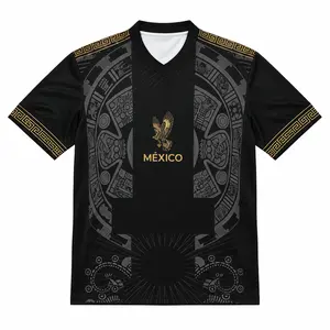 2026 Watch Party Essential God Bless A Legend Bows Out Quick-Dry Mexico Black Gold Jersey