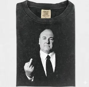 Tony, Soprano, James Mafia Gangster Characters Movie Fans Comfort Colors T-shirt Gift New, Vintage Sopranos Shirt, Iconic Tony Soprano Scene, Gift for Sopranos Fans