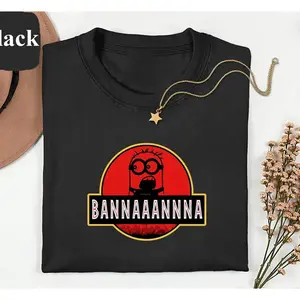 Funny Banana Dinosaur Parody T-Shirt, Cartoon Movie Mashup Tee, Retro Graphic Shirt, Cute Comedy Unisex Tee