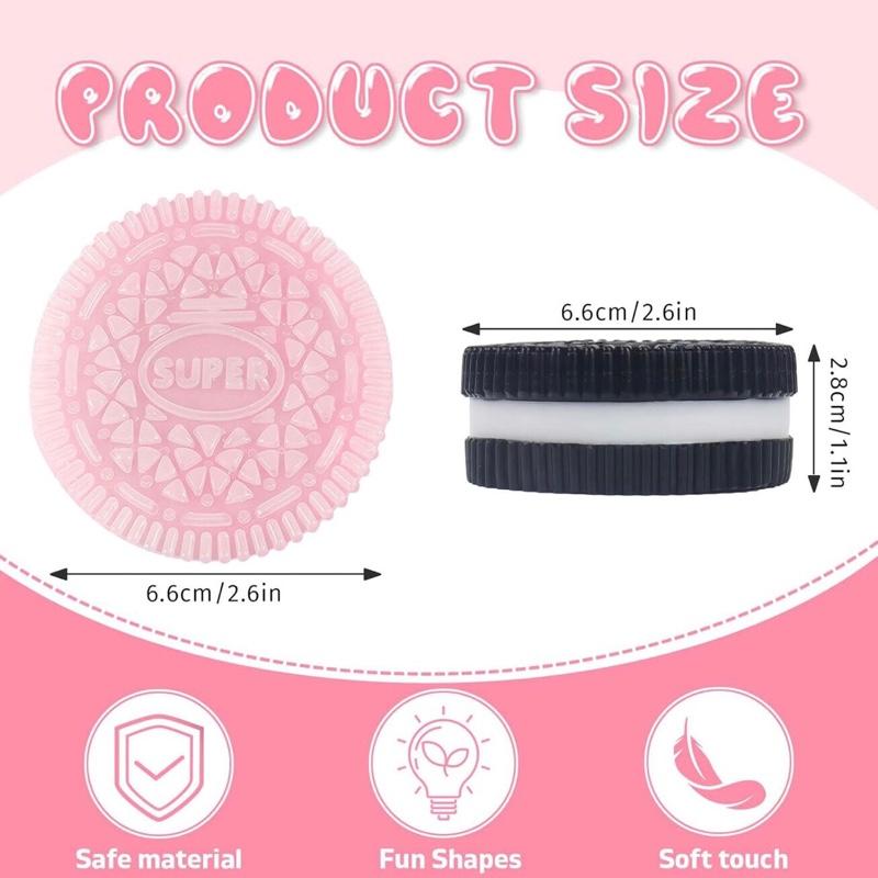 Sticky Cookie Squishies Fidget Toys Adults, Squeeze Toys Sensory Toys for Kids with Autism, Stress Balls for Adults Fidgets Birthday Gifts Party Favors for Kids(2 Pack Pink Black) Sticky Cookie Squishies Fidget Toys Adults, Squeeze Toys Sensory Toys for Kids with Autism, Stress Balls for Adults Fidgets Birthday Gifts Party Favors for Kids(2 Pack Pink Black)