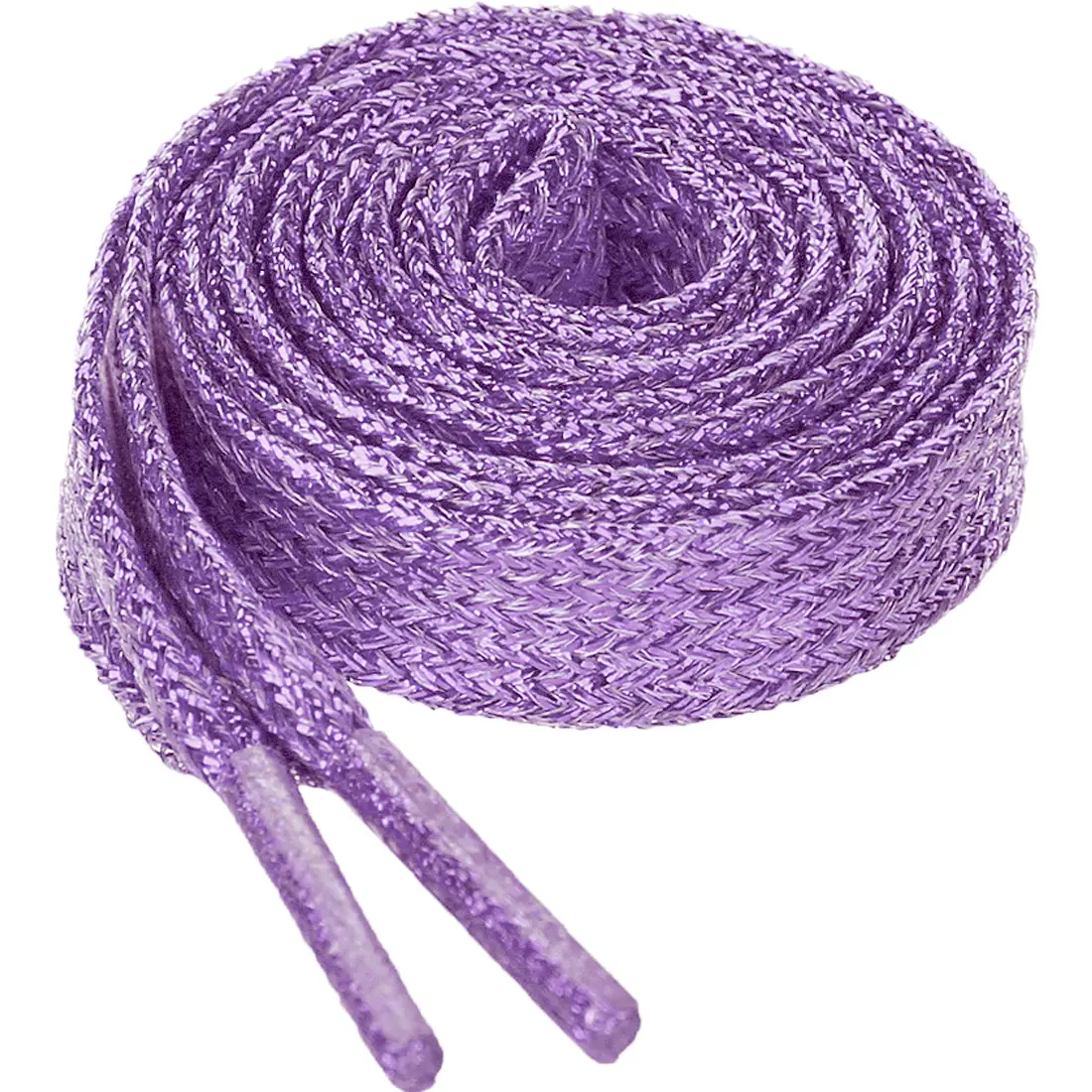 BLISSFUL STEP Glitter Shiny Metallic Sparkling Flat Sneakers Shoelace Shoe Strings