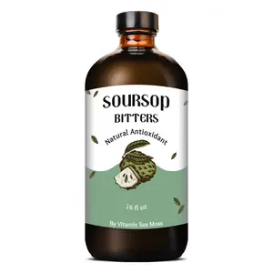 Soursop Bitters, Natural Antioxidant for Gut Cleanse and Immune Boost by Vitamin Sea Moss