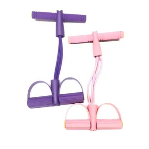 Portable Elastic Tube with Foot Support, Latex Material, Lightweight Design with Dual Grip Feature, Simple Tool for Home Use & Daily Activity