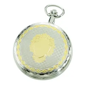 Charles-Hubert- Paris Brass Two-Tone Mechanical Hunter Case Pocket Watch #