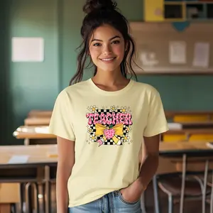 Back to School Teacher Tee with Cute Bow