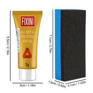 Jue-Fish Metal Polish Cream, Copper Tire Rust Polishing Kitchen Metal Polishing Multifunctional Cleaning Care Cream