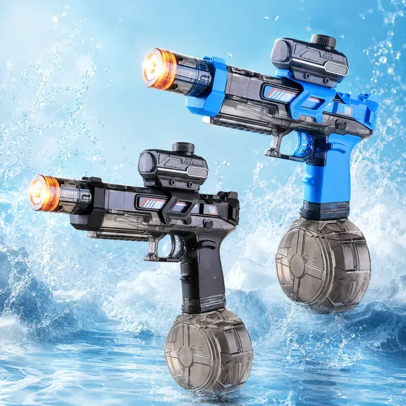 MINISO Unisex Automatic Motorized Water Blaster Toy, High-Capacity Water Squirt Toy for Kids & Adults, Summer Pool Party Beach Game, Back to School Gift