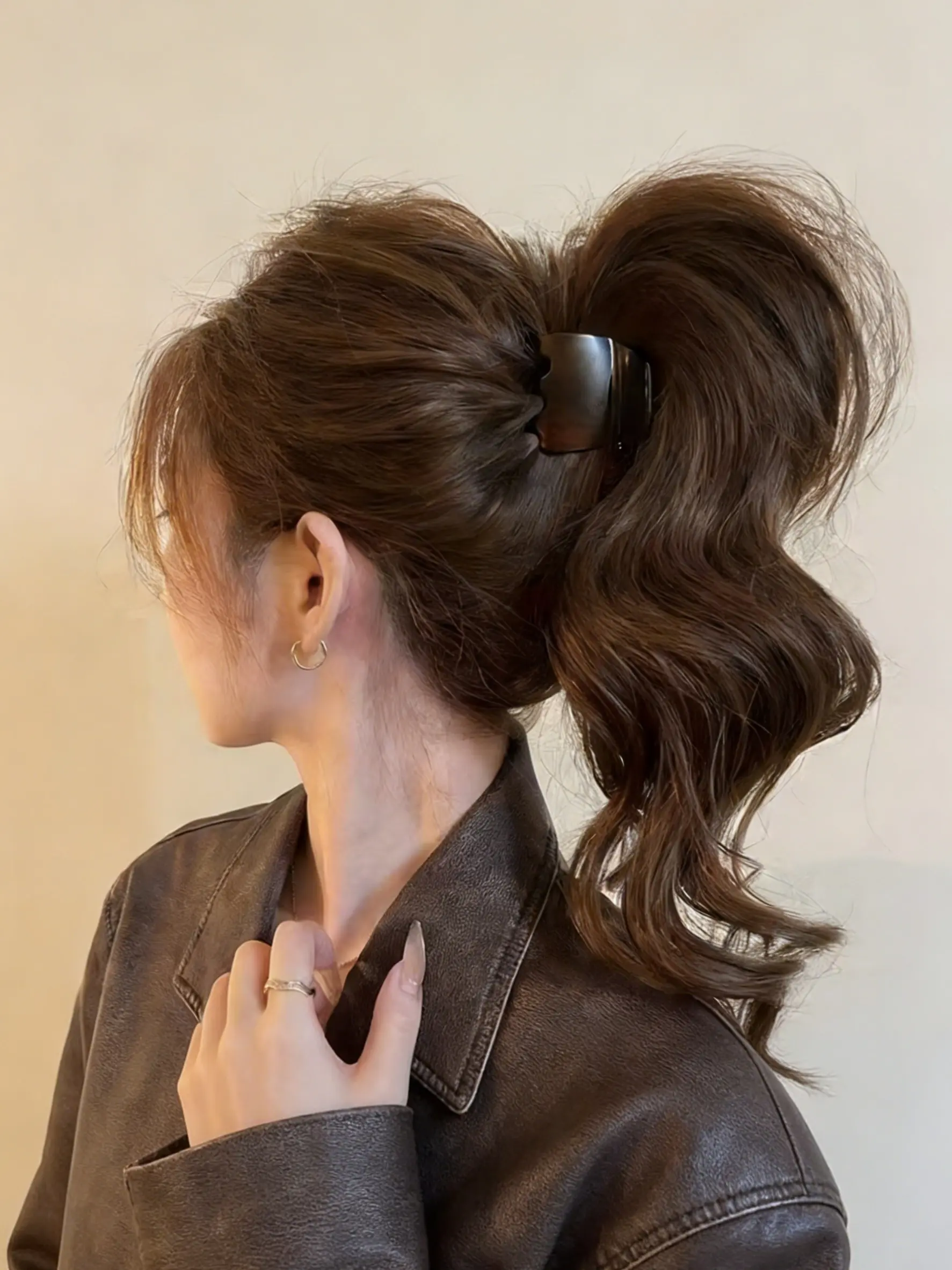 High Ponytail Hair Clip for Women, Matte Finish Shark Jaw Clamp, Clip Design, New High-End Back-Of-The-Hair Accessory, Stylish Hair Jewelry, Ponytail Claw Clip, Hair Clips For Styling, Fashion Hair Accessories