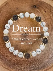 Turquoise & Volcanic Stone Beaded, Fashionable Jewelry for Women & Men, Trendy All-match & Exquisite Jewelry for Birthday Gift, Original Bracelets