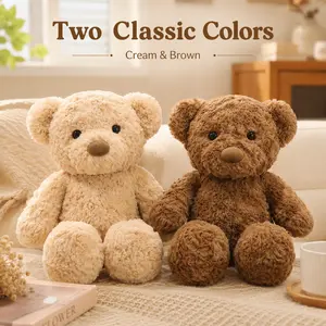 30cm Soft  Bear  ,  Stuffed Bear with Curly  Fabric, Cozy Room Decor, Gift for Kids, Girls, Friends & Loved Ones cute plush toy
