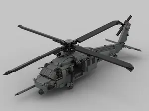 MOC Paving Eagle HH-60G 1431PCS with 8 Figures Building Block Black Hawk Toys for Enthusiasts and Builders