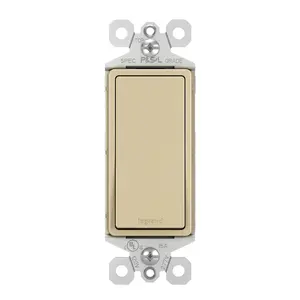 Legrand TM873I radiant Light Switch, 15A, Single-Pole/3-Way, Ivory