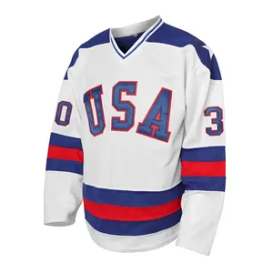 Printed White Blue Red Ice Hockey Jersey Back CRAIG 30 Number Men Women Fan Wear Ideal for Games & Casual Outings
