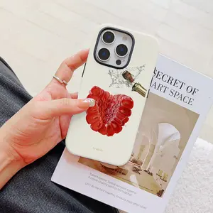 Luxury Clmj RASPBERRY Phone Case Suitable For iPhone 17 16 16E 15 14 13 12 11 Pro Max Air X XR XSMAX 8 7 Plus Anti-Shock Hard PC Double-layer Back Cover