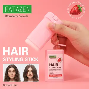 Fatazen Fruit Scented Strawberry Hair Wax Stick, Smooth Non-Sticky, Long-Lasting Styling, Tames Frizz, Creates Fresh Hairstyles